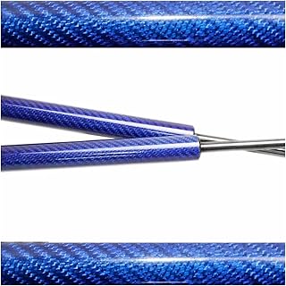 Barra de suporte, amortecedor, mola a gás para Ford Fiesta Mk4 BE91 1995-2002 hatchback, elevação da porta traseira e do porta-malas, amortecedores, amortecedores, molas a gás (fibra de carbono azul)