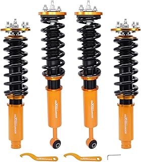 maXpeedingrods Coilovers Para Honda Accord Cl7/Cl9 2003-2008, Acura Tsx 2004-2008, Kit De Suspensão Ajustável Com Amortecedor 24 Posições, Amortecedores Altura, Rebaixamento Dourado