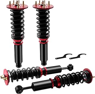 SCITOO Kits de suspensão Coilover - Conjunto completo de amortecedores e suportes para Acura CL (2001-2003), Acura TL (1999-2003), Honda Accord (1998-2002)