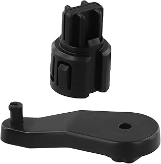 Alavanca de amortecedor de bucha de pino de porta de mistura para VW For Golf 1999-2006 para Jetta 1999-2008 Wagon, para kit de reparo de aba de ar HVAC substitui 1H1819125 1H0819136, plástico preto