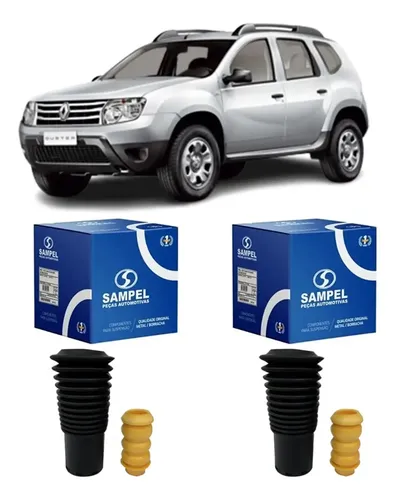 Kit Coifa Batente Amortecedor Traseiro Renault Duster 4X4 2012 2024 Sampel