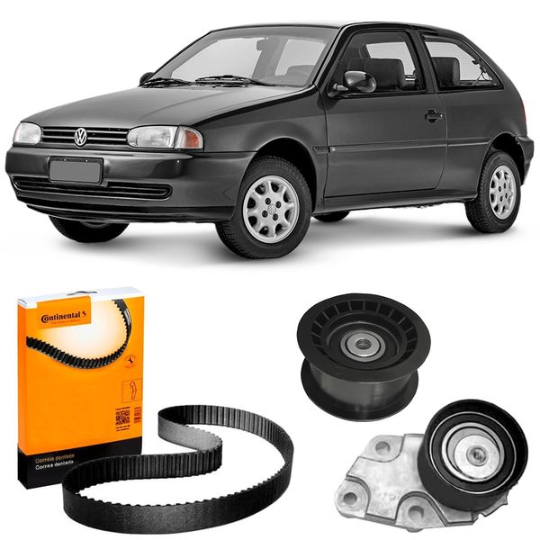 Kit Correia Dentada Gol 1 0 16V 2000 2002 Bomba Água