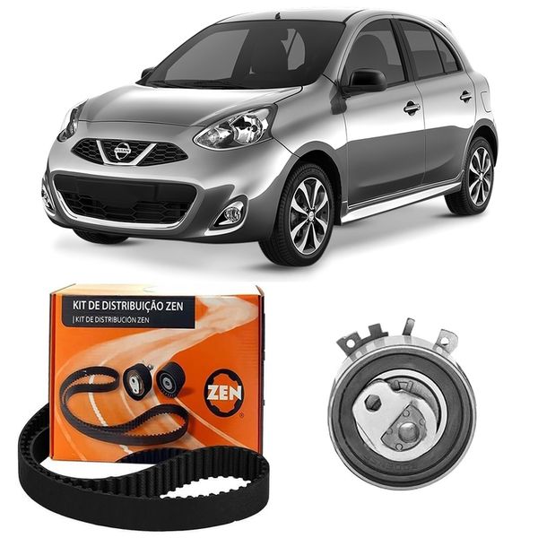 Kit Correia Dentada Nissan March 1 0 16V 2012 2015 Zen