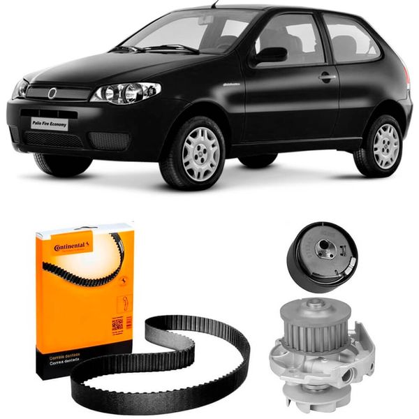 Kit Correia Dentada Palio 1 0 2000 2009 Bomba Água