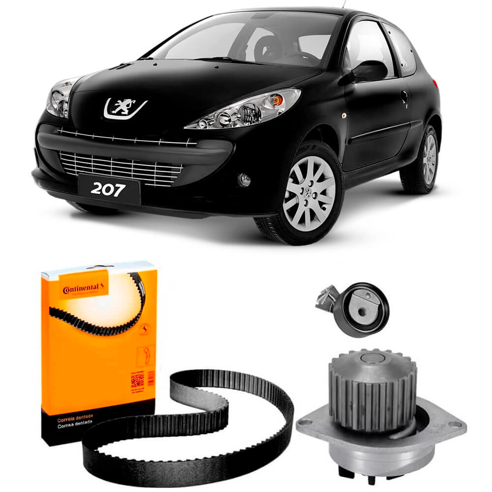 Kit Correia Dentada Peugeot 207 1 4 2009 2015 Bomba Água
