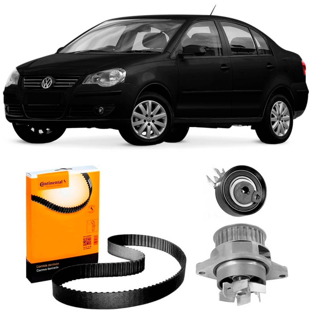 Kit Correia Dentada Polo 1 6 8V 2003 2015 Bomba Água