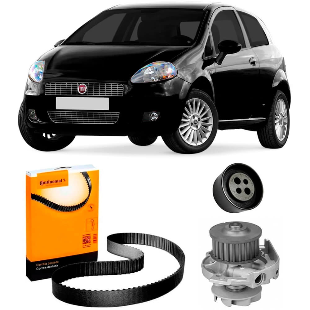 Kit Correia Dentada Punto 1 4 8V 2008 Bomba Água Contitech