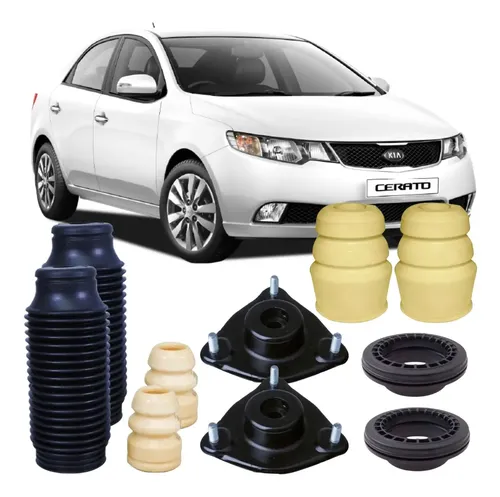Kit Coxim Coifa Batente Amortecedor Dianteiro Cerato 2007 2016 Newparts