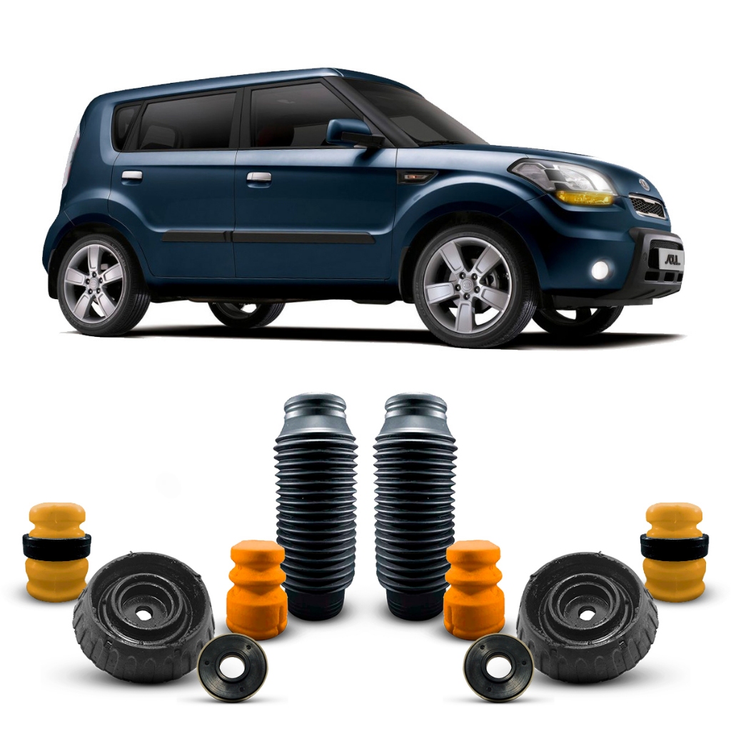 Kit Coxim Coifa Batente Amortecedor Dianteiro Kia Soul 2009 2020 Newparts