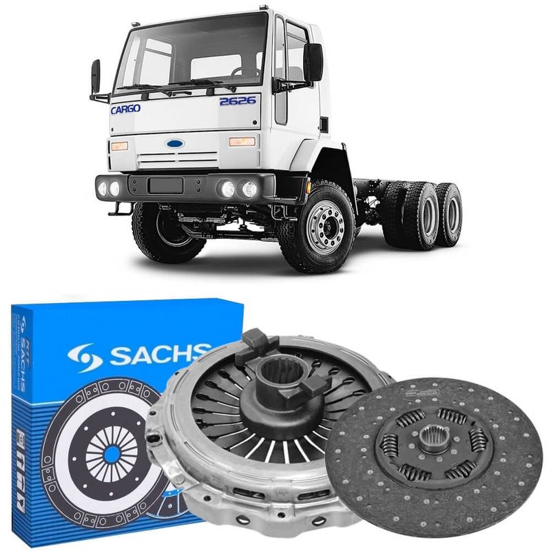 Kit Embreagem Ford Cargo 2626 2002 2006 Sachs 6381 2626, 6381