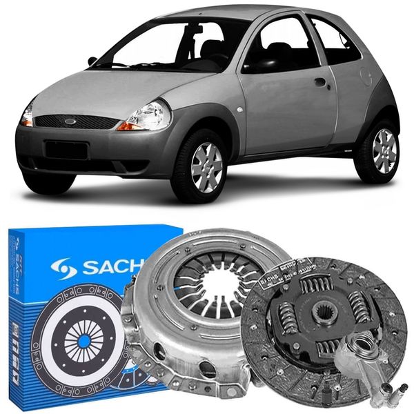 Kit Embreagem Ford Ka 1 6 2001 2007 Sachs Atuador 66145