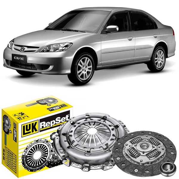 Kit Embreagem Honda Civic 1 7 16V 2001 2005 Luk 6213039000