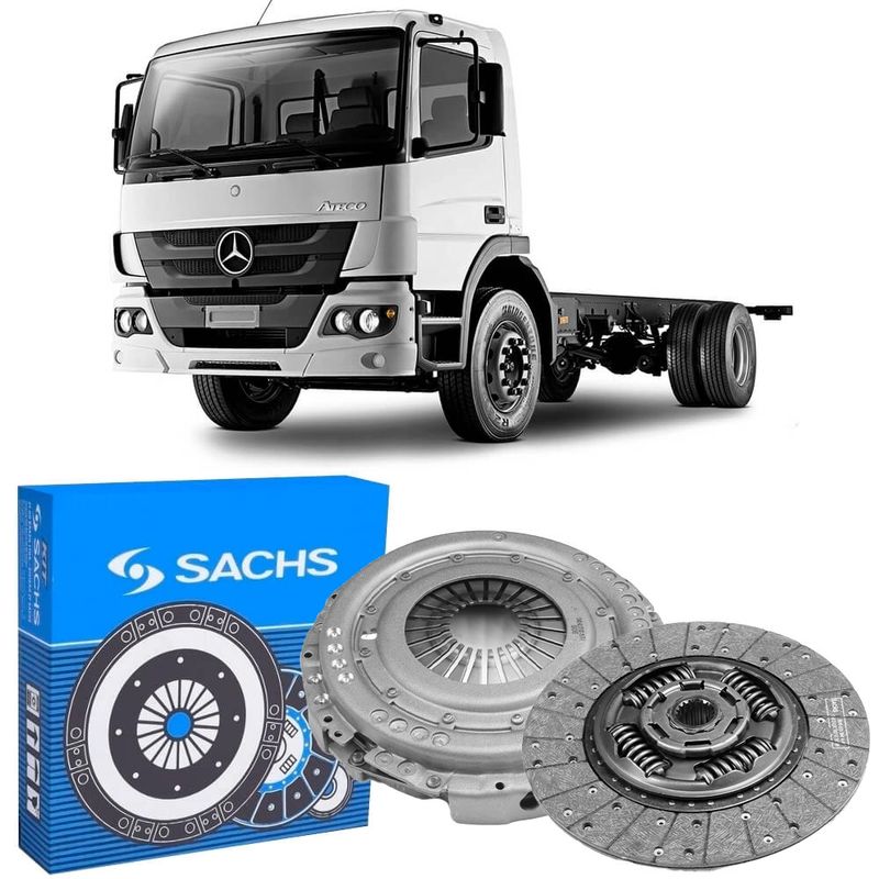 Kit Embreagem Mercedes-Benz Atego 1419 OM924 La 2012 2017 Sachs 6343