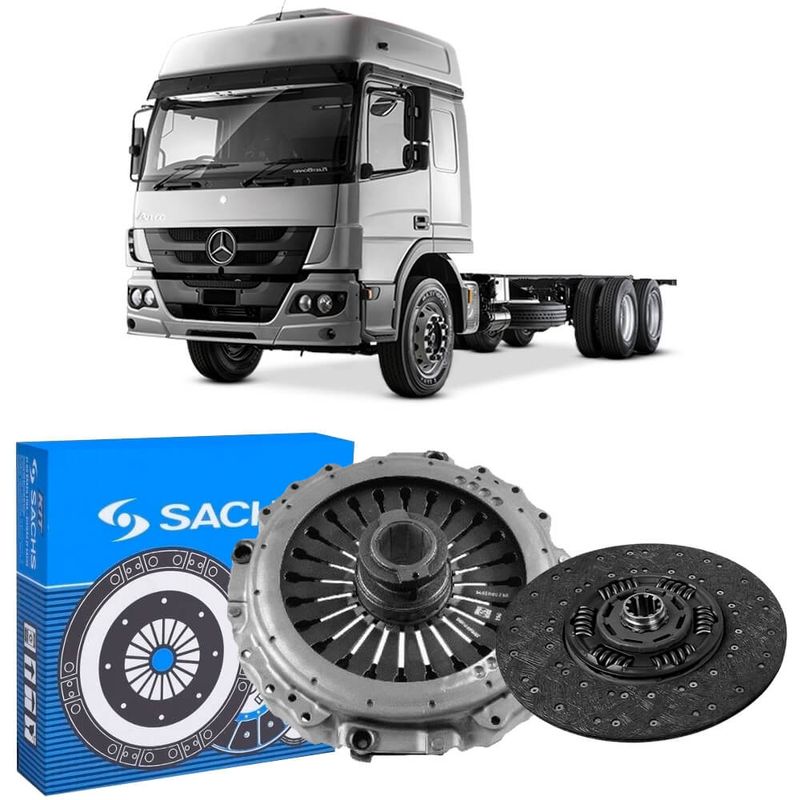 Kit Embreagem Mercedes-Benz Atego 2430 Om 926 La 2014 2017 Sachs 3400001286