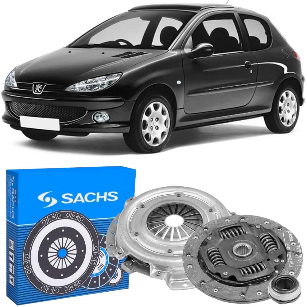Kit Embreagem Peugeot 206 1 0 2001 2006 Sachs Rolamento 6591