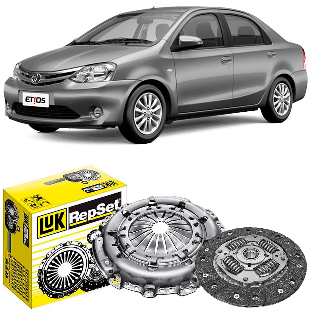 Kit Embreagem Toyota Etios 1 3 1 5 16V 2013 2015 6203242090 Luk