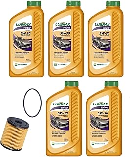 Kit 5 Oléos 5w30 + Filtro Cronos 1.8 16v Motor Etorq 135 Mecânico/Automâtico cv 2017 2018 2019 2020 2021 2022