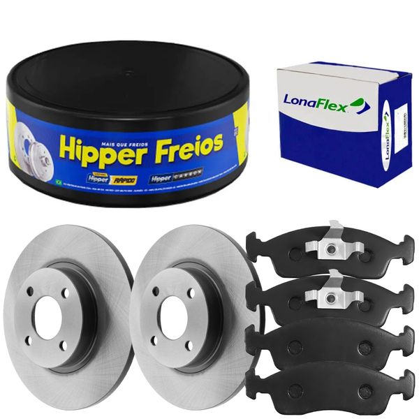Kit Pastilha Disco Dianteiro Solido Fiat Argo 1 0 6V 2017 2023 Fremax Lonaflex