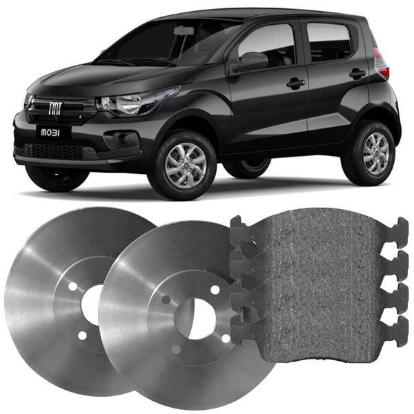 Kit Pastilha Disco Dianteiro Solido Fiat Mobi 1 0 2016 2023 Fremax Syl