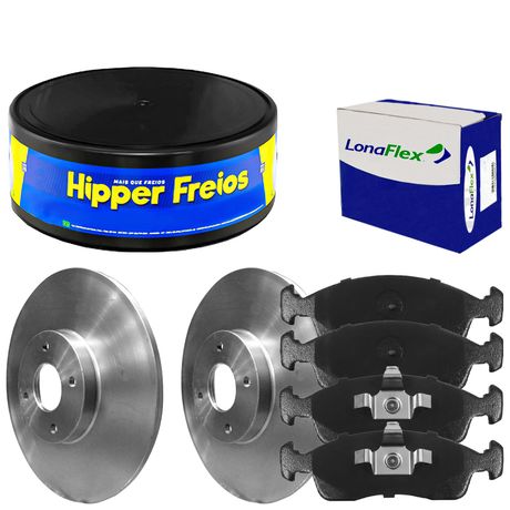 Kit Pastilha Disco Dianteiro Solido Fiat Mobi 1 0 2016 2023 Hipper Freios Fras Le