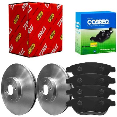 Kit Pastilha Disco Dianteiro Ventilado Citroën Aircross 1 6 2010 2018 Cobreq Hipper Freios
