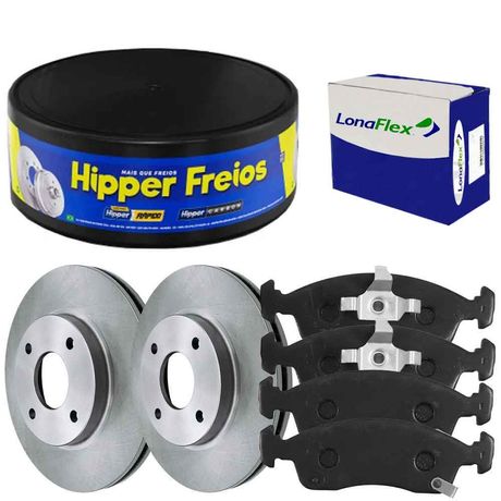 Kit Pastilha Disco Dianteiro Ventilado Cobalt 1 8 8V ABS 2017 2020 Fremax Fras Le