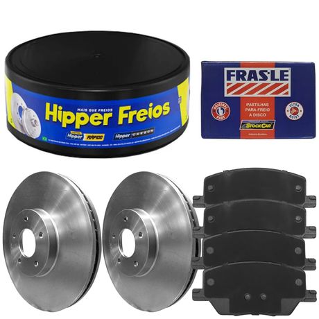 Kit Pastilha Disco Dianteiro Ventilado Compass 2 0 2018 2021 Fremax Fras Le
