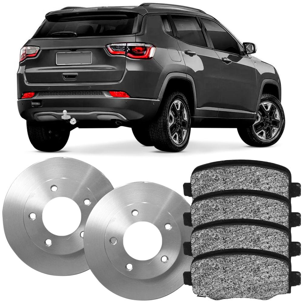 Kit Pastilha Disco Dianteiro Ventilado Compass 2 0 2018 2021 Hipper Freios Syl