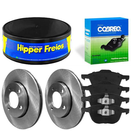 Kit Pastilha Disco Dianteiro Ventilado Ecosport 1 5 12V 2017 2021 Cobreq Hipper Freios