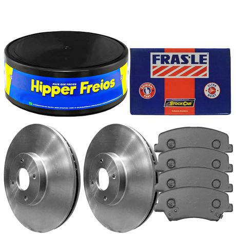 Kit Pastilha Disco Dianteiro Ventilado HB20 1 0 12V 2014 2019 Hipper Freios Fras Le