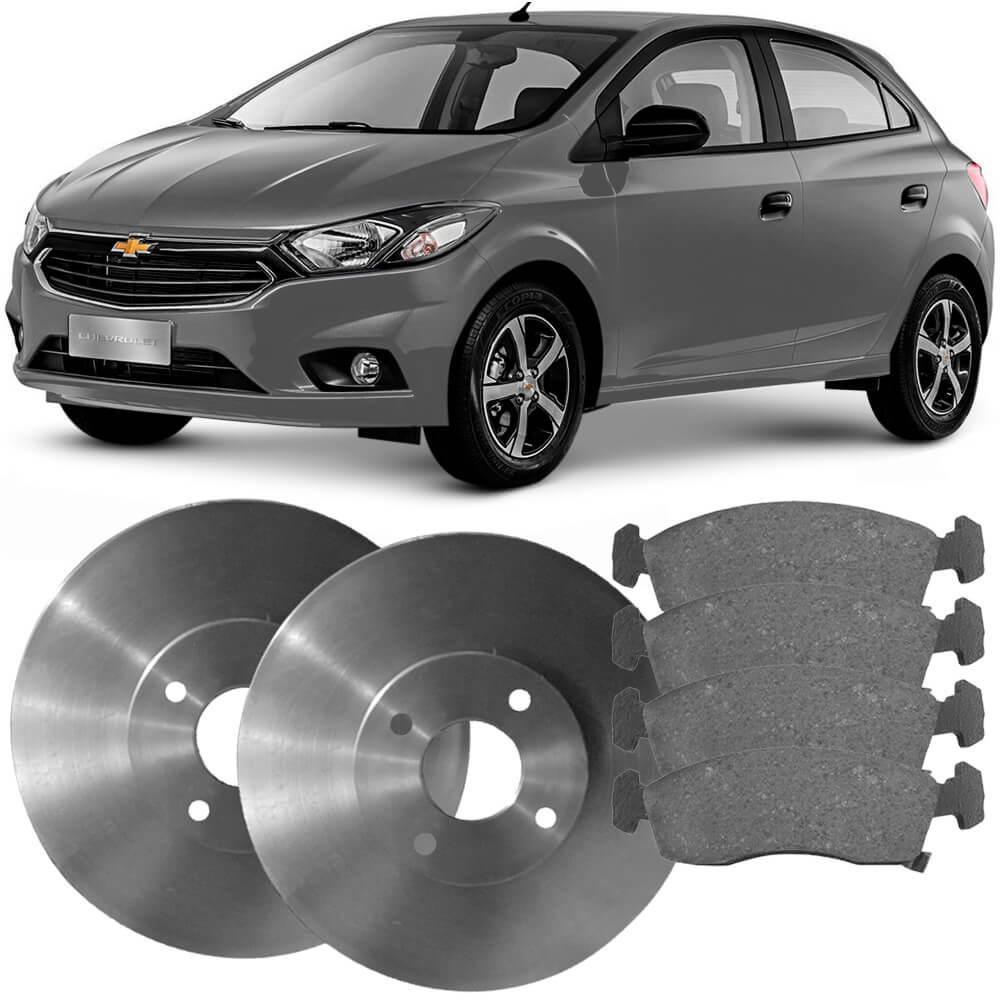 Kit Pastilha Disco Dianteiro Ventilado Onix 1 0 1 4 2016 2019 Bosch TRW