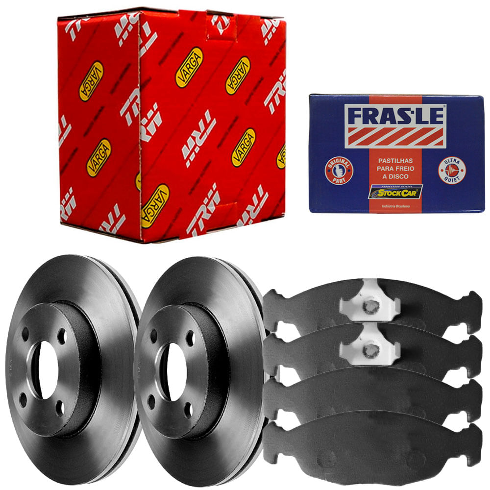 Kit Pastilha Disco Dianteiro Ventilado Prisma 1 0 1 4 2016 2019 TRW