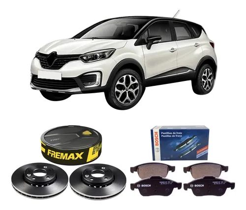 Kit Pastilha Disco Dianteiro Ventilado Renault Captur 2 0 2017 2021 Fremax Fras Le