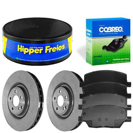 Kit Pastilha Disco Dianteiro Ventilado Renegade 1 8 2 0 2015 2023 Hipper Freios Cobreq