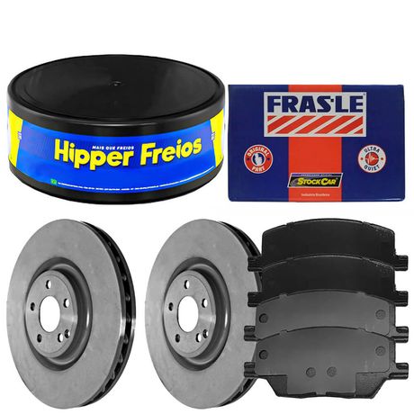 Kit Pastilha Disco Dianteiro Ventilado Renegade 1 8 2 0 2015 2023 Hipper Freios Fras Le