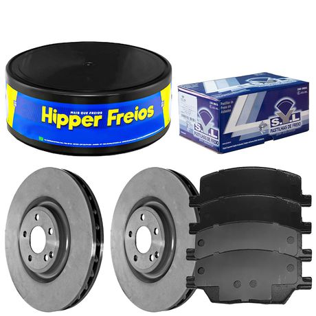 Kit Pastilha Disco Dianteiro Ventilado Renegade 1 8 2 0 2015 2023 Hipper Freios Syl