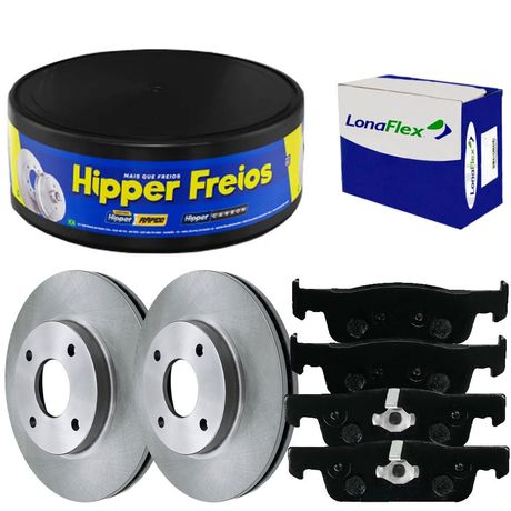 Kit Pastilha Disco Dianteiro Ventilado Sandero 1 0 1 6 2014 2020 Hipper Freios Fras Le