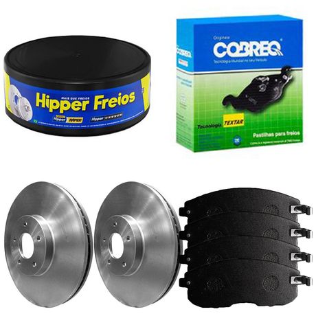 Kit Pastilha Disco Dianteiro Ventilado Sentra 2 0 2016 2020 Hipper Freios Cobreq
