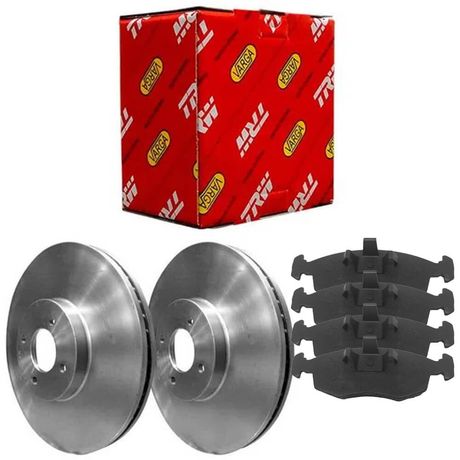 Kit Pastilha Disco Dianteiro Ventilado Strada 1 4 2016 2020 TRW