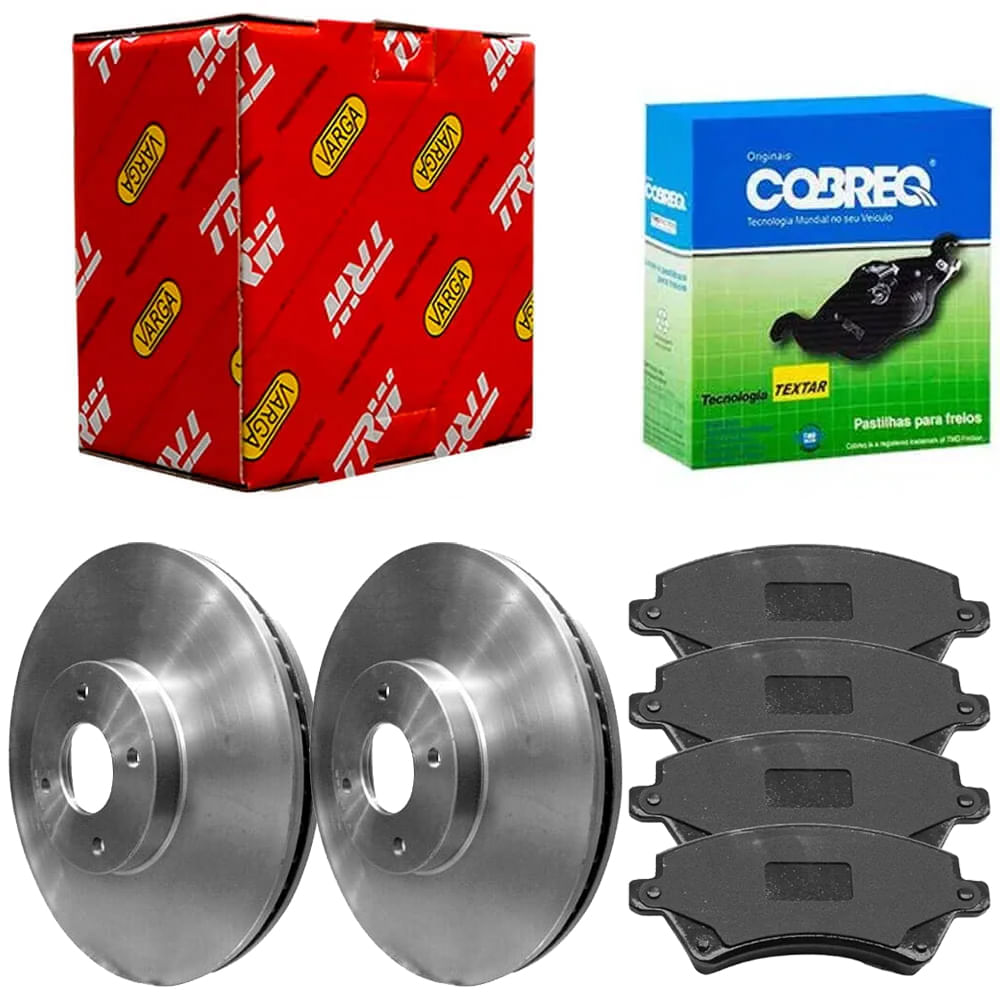 Kit Pastilha Disco Dianteiro Ventilado Toyota Corolla 1 6 1 8 Cobreq Hipper Freios HF507