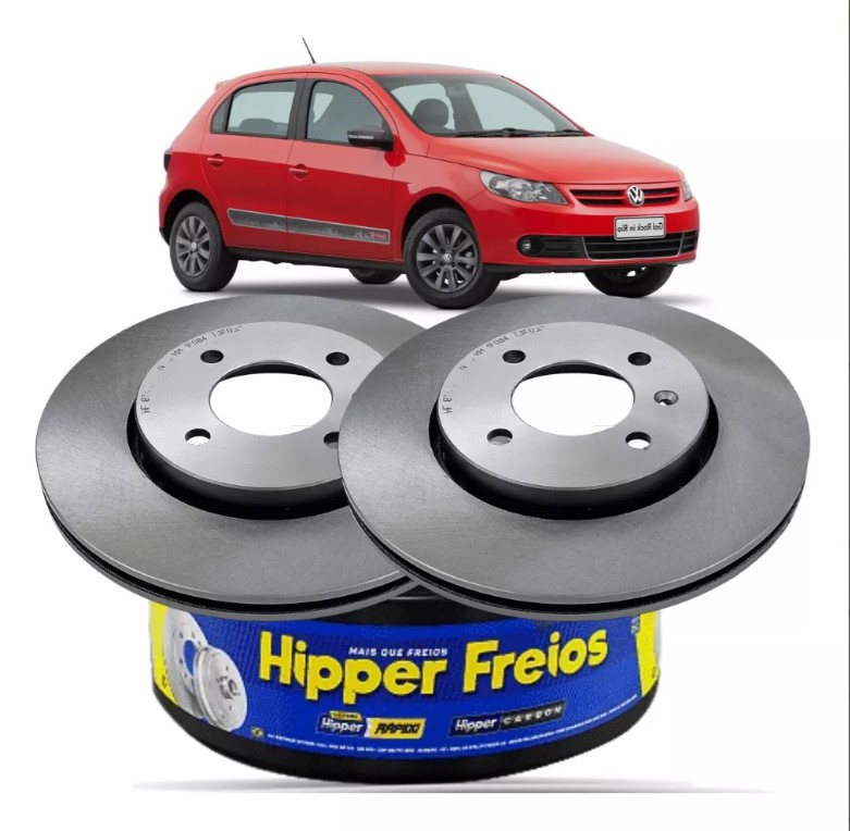 Kit Pastilha Disco Dianteiro Ventilado Voyage 1 0 2008 2012 Cobreq Hipper Freios HF87A