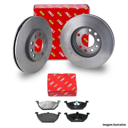 Kit Pastilha Disco Freio Astra Vectra Zafira 99 2012 Traseiro Ventilado Teves TRW