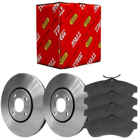 Kit Pastilha Disco Freio Citroën C3 2003 2022 Dianteiro Ventilado Girling TRW