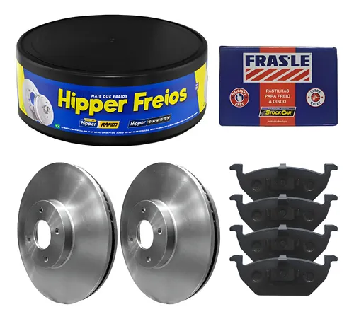 Kit Pastilha Disco Freio Clio 1 6 97 98 Dianteiro Ventilado