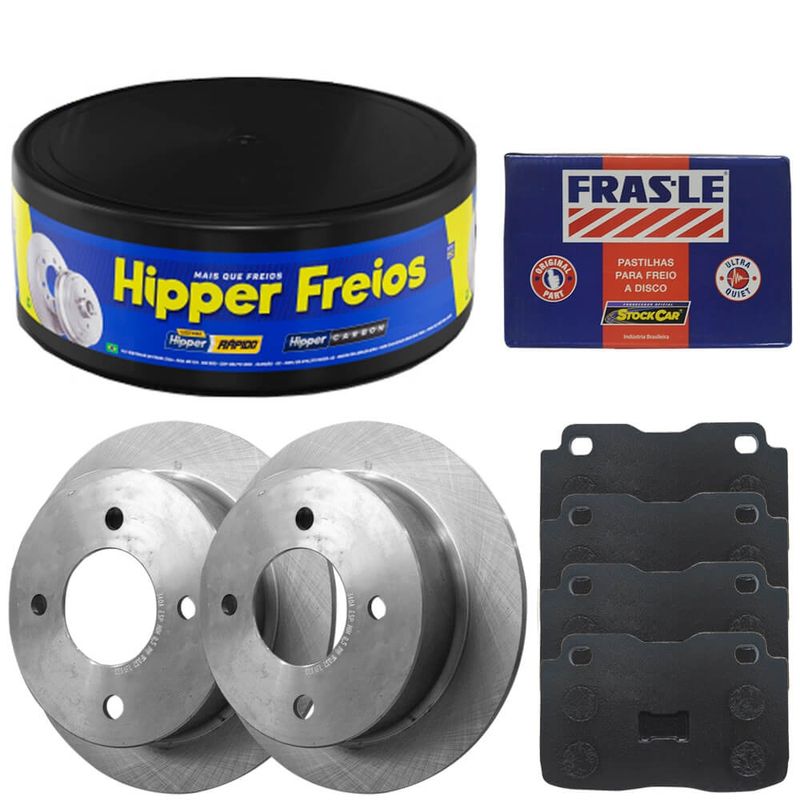 Kit Pastilha Disco Freio Fiat Fiorino 84 87 Dianteiro Solido