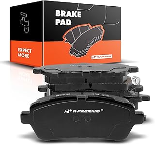 A-Premium Conjunto de pastilhas de freio a disco de cerâmica frontal compatível com Ford Fiesta 2011-2013 1,6L, Fiesta 2014-2019 e Mazda 2 2011-2014 1,5L Substituição # P-1454, P1454 Conjunto de 4