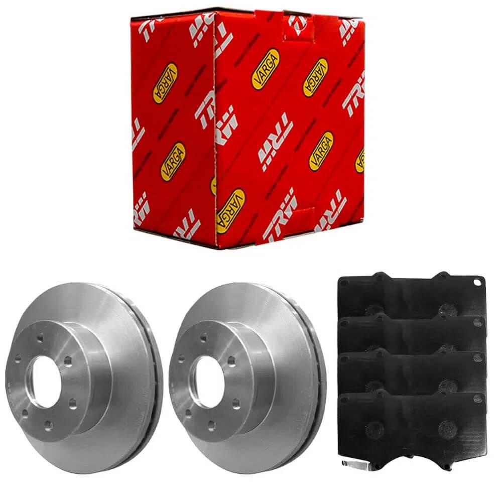 Kit Pastilha Disco Freio Hilux SW4 2002 2005 Dianteiro Ventilado Sumitomo TRW