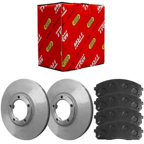 Kit Pastilha Disco Freio Hyundai Hr 2006 2018 Dianteiro Ventilado Akebono TRW