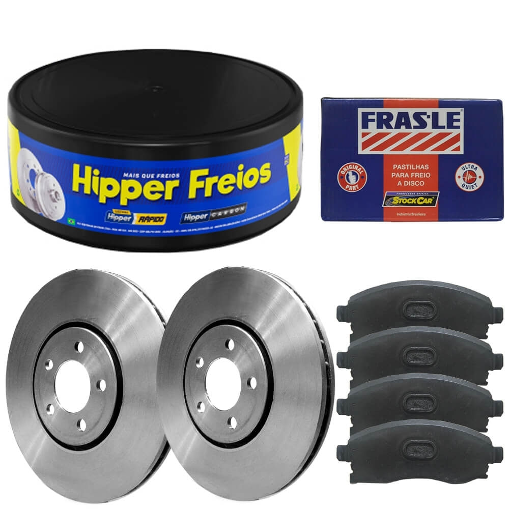 Kit Pastilha Disco Freio Kia Bongo 4X4 2008 2012 Dianteiro Ventilado
