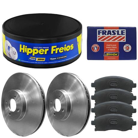 Kit Pastilha Disco Freio Nissan Versa 2012 2018 Dianteiro Frasle Fras-le
